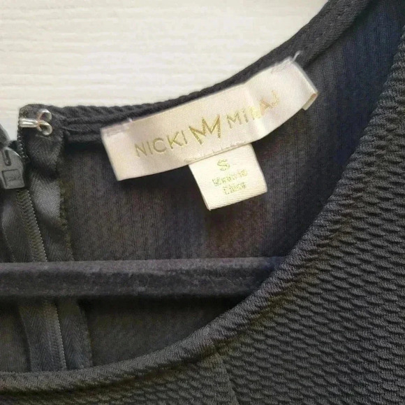 Nicki Manaj Cut Out Peek A Boo Cocktail Dress Black Size Small - Picture 2 of 4